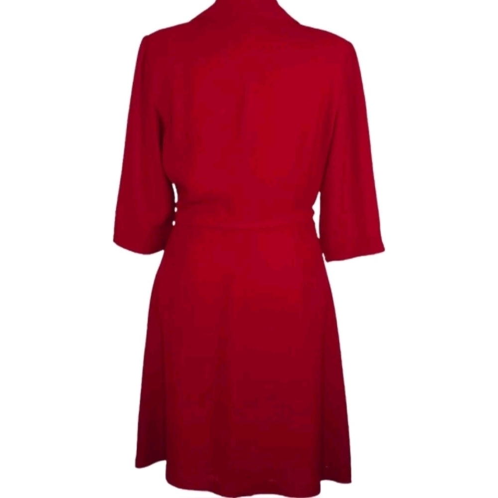 Talbots Red Wrap Dress - Picture 6 of 10